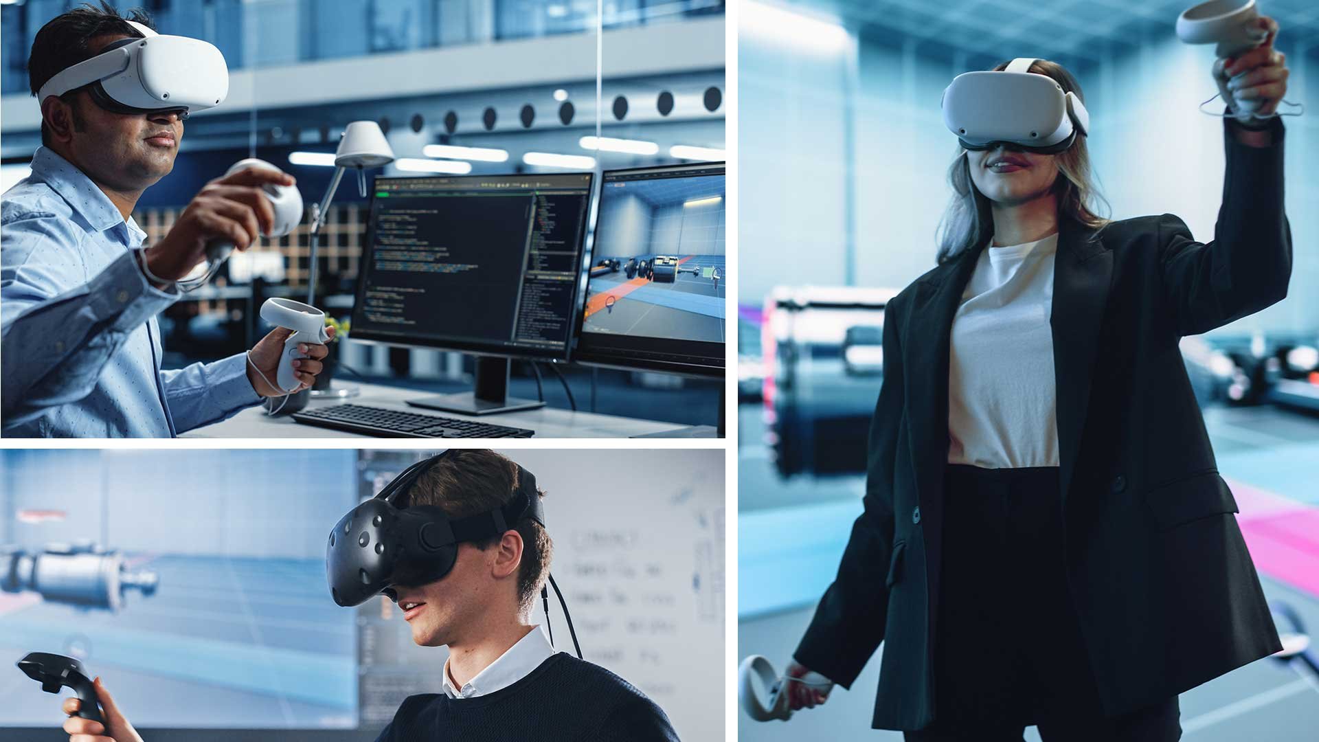 Engineers Collaborating in XR Technology