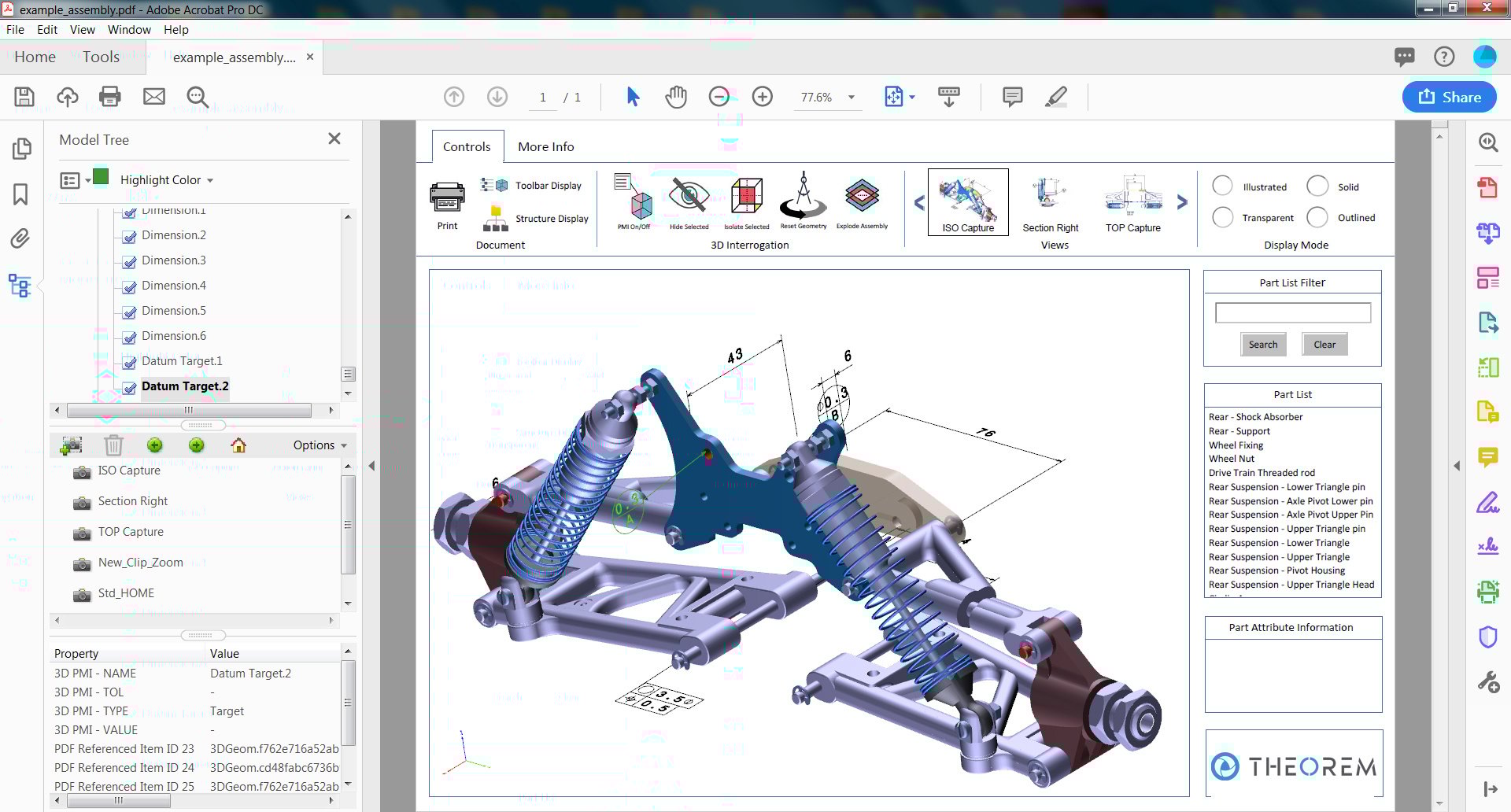 Our 3D PDF Samples & HTML5 Documentation | Theorem Solutions