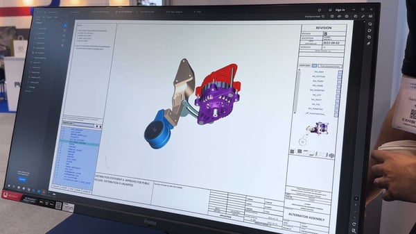 A 3D PDF demonstration by Theorem Solutions at Advanced Engineering 2024