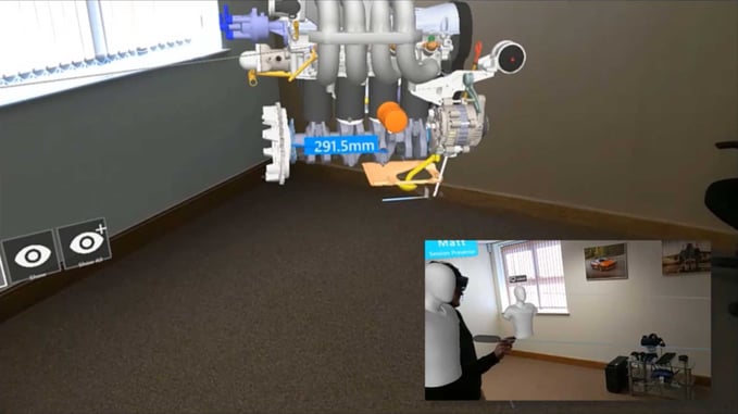 Collaborative design review using TheoremXR and HoloLens Mixed Reality