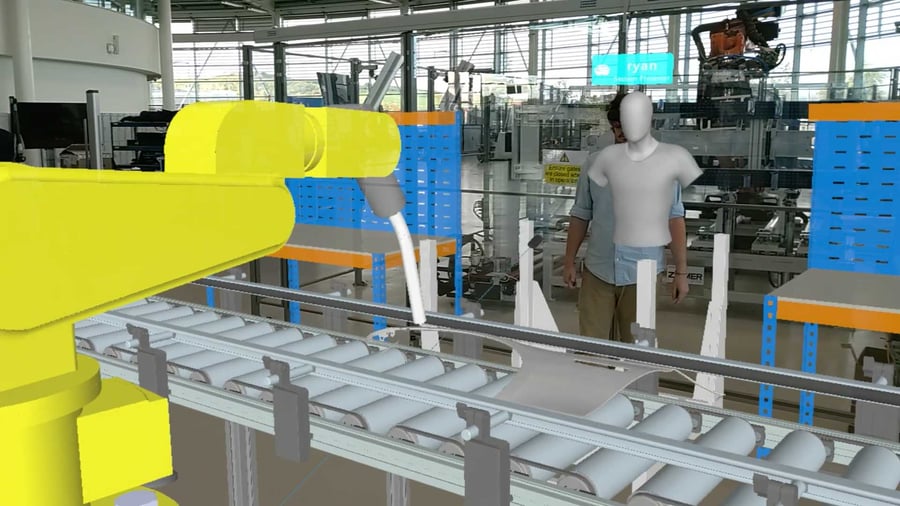 Collaborative working in Mixed Reality factory