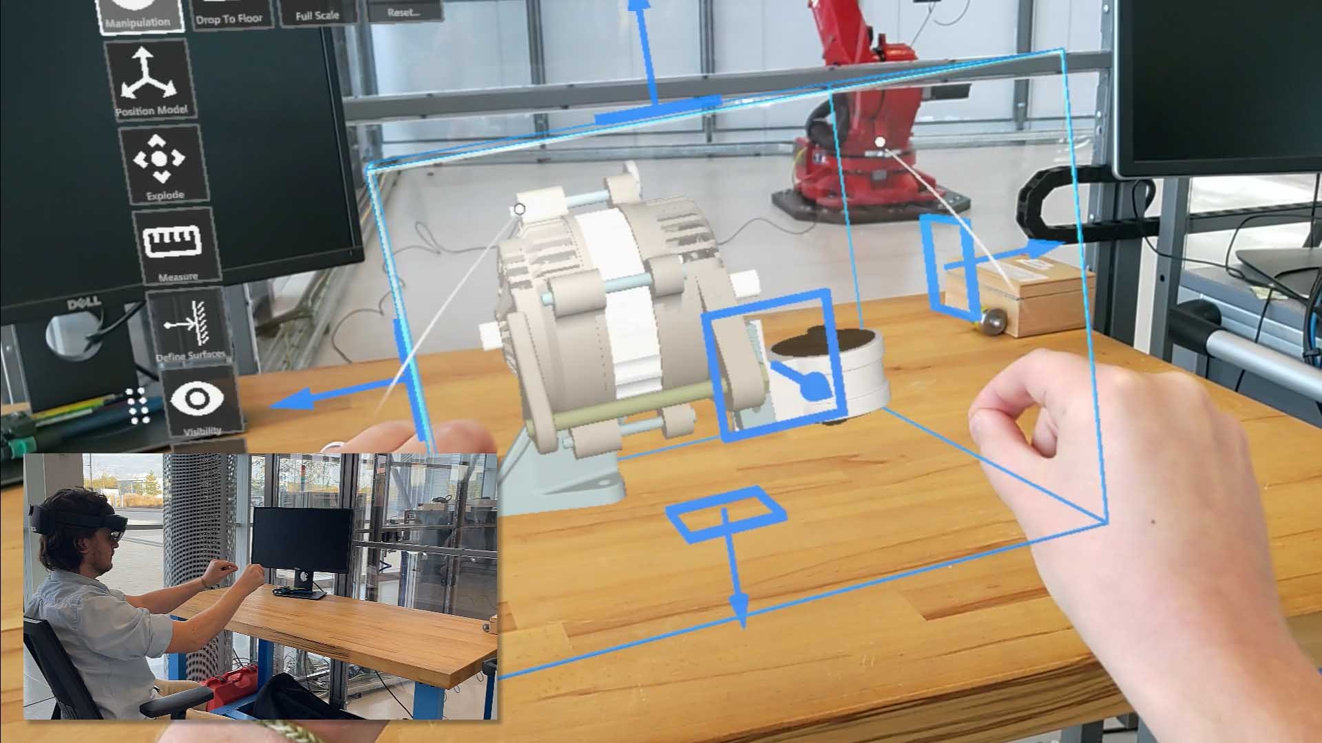 Full scale visualization using HoloLens 2 Mixed Reality