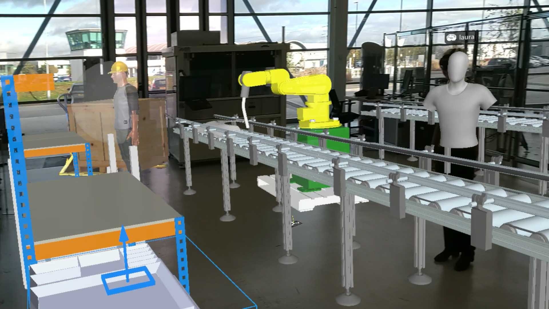 Collaborative factory layout visualization in Mixed Reality using Microsoft HoloLens 2 and TheoremXR