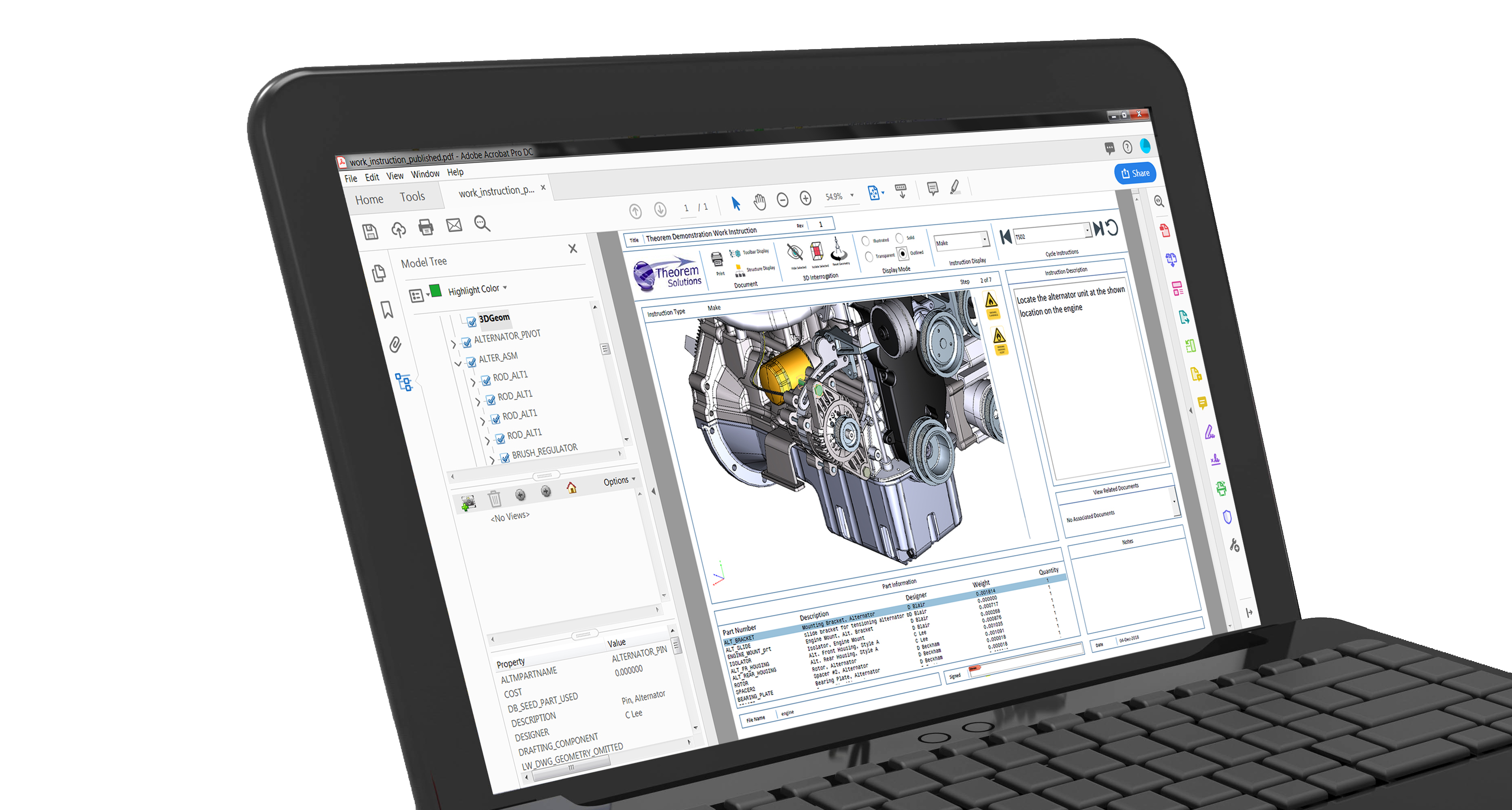 3DPDF Laptop